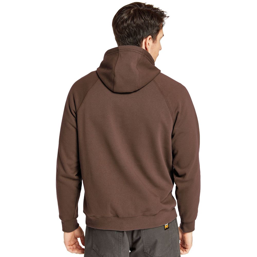 Timberland Mens Sweatshirts PRO® Big & Tall Hood Honcho Sport Hoodie - Dark Brown - India RM1359627